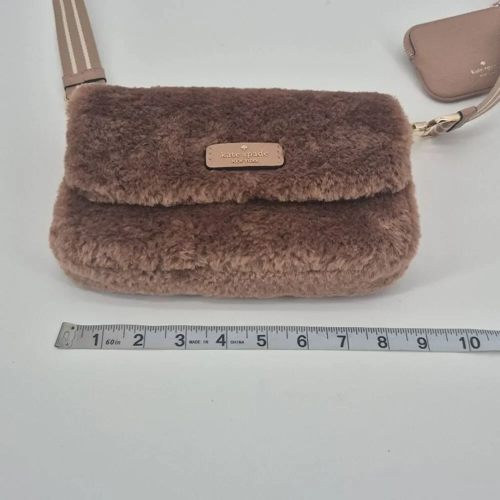 Kate Spade New York Rosie Faux Fur Small Flap Crossbody